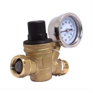 COVNA Brass Water Pressure Reducing Valve With Gauge