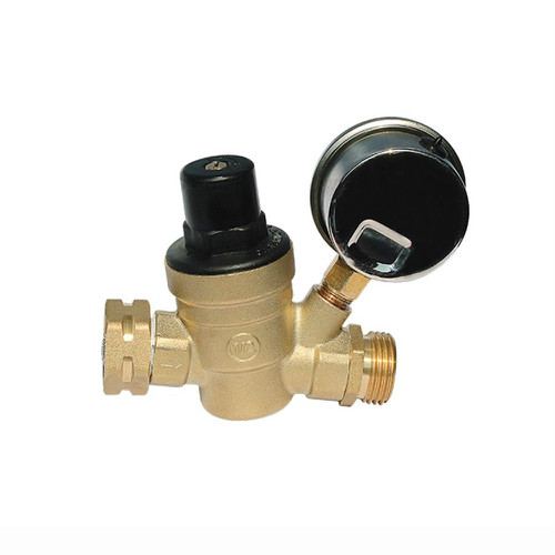 COVNA Brass Water Pressure Reducing Valve With Gauge