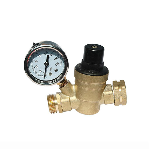 COVNA Brass Water Pressure Reducing Valve With Gauge