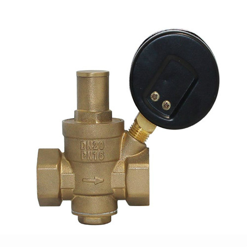 Water Pressure Regulator with oil filled pressure gauge