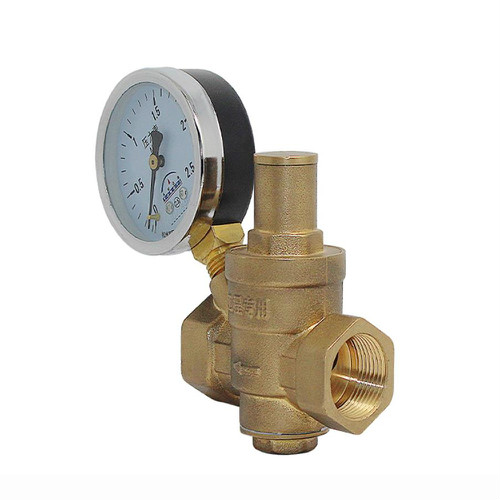 COVNA Brass Water Pressure Reducing Valve With Gauge