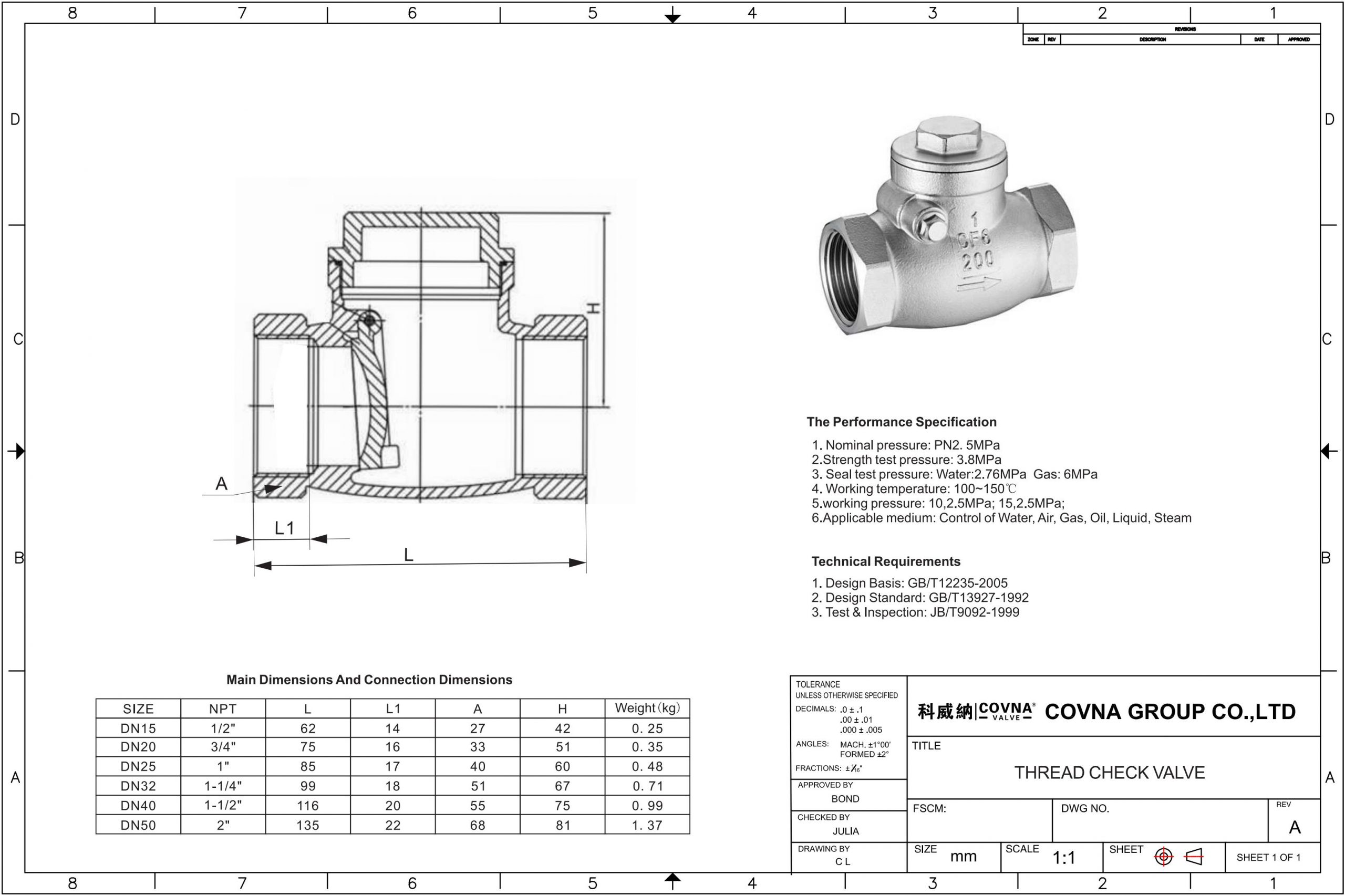 Swing Check Valve