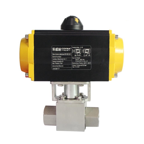 COVNA HK56-G Pneumatic Actuated High Pressure 3 Way Ball Valve