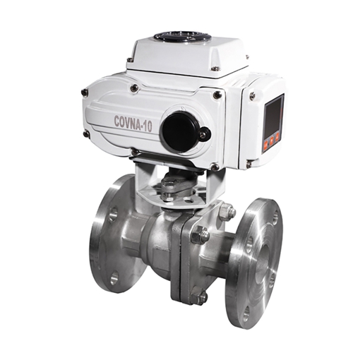 COVNA HK60-Q-F 3PS Electric 2 Way Flange Ball Valve With Actuator