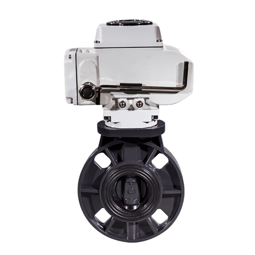 COVNA HK60-D-P CPVC Series Electric Plastic Butterfly Valve