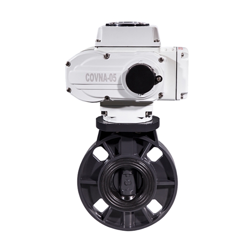 COVNA HK60-D-P CPVC Series Electric Plastic Butterfly Valve