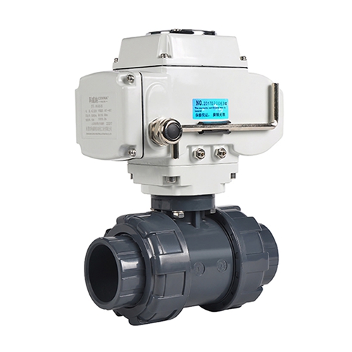 COVNA HK60Q-P True Union 3 Way PVC Electric Ball Valve