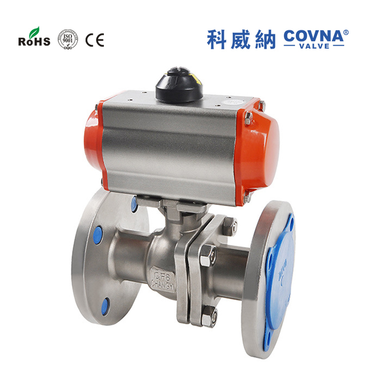 2. COVNA HK55-F Series Pneumatic Flange Ball Valve