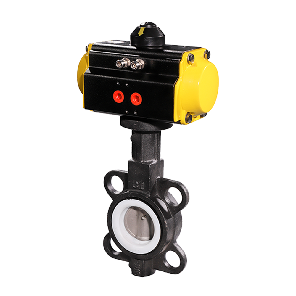 COVNA HK59D Pneumatic Actuator Cast Iron Wafer Butterfly Valve