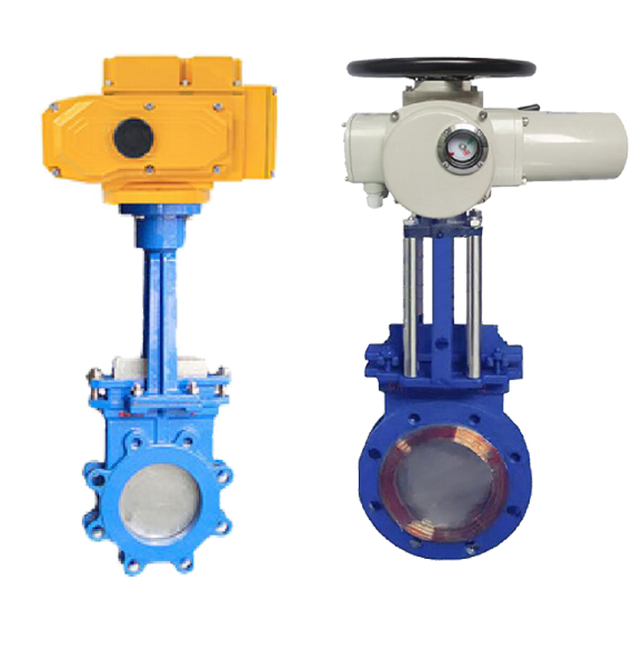 COVNA HK60-Z-D Cast Iron Electric Operated Knife Gate Valve