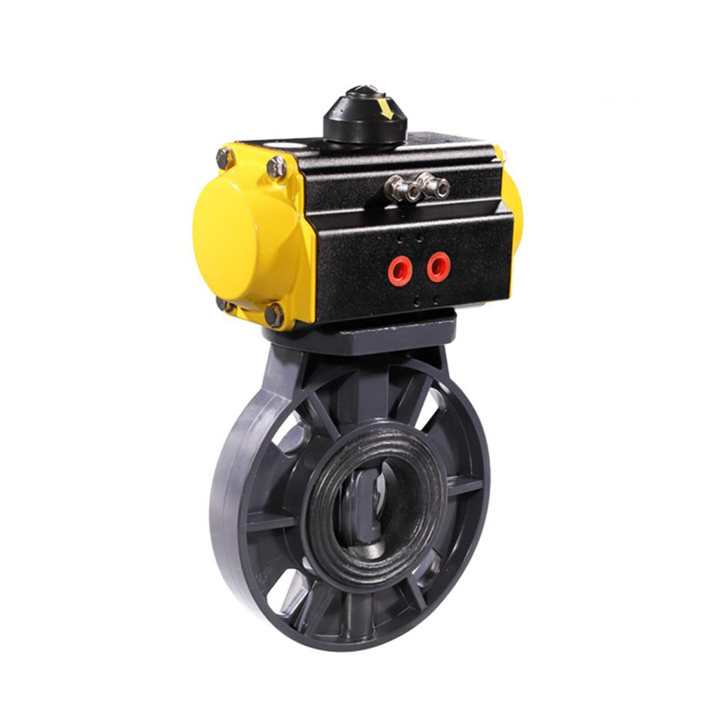 COVNA HK59-D-P Pneumatic Actuator PVC Butterfly Valve