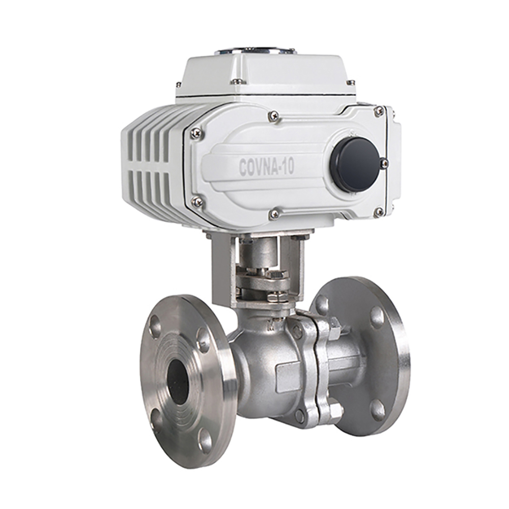 COVNA HK60-Q-2PS-F High Pressure 2 Way Flange Motorized Ball Valve