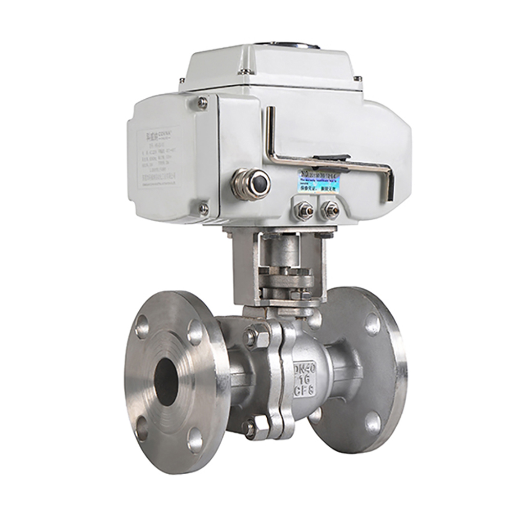 COVNA HK60-Q-2PS-F High Pressure 2 Way Flange Motorized Ball Valve