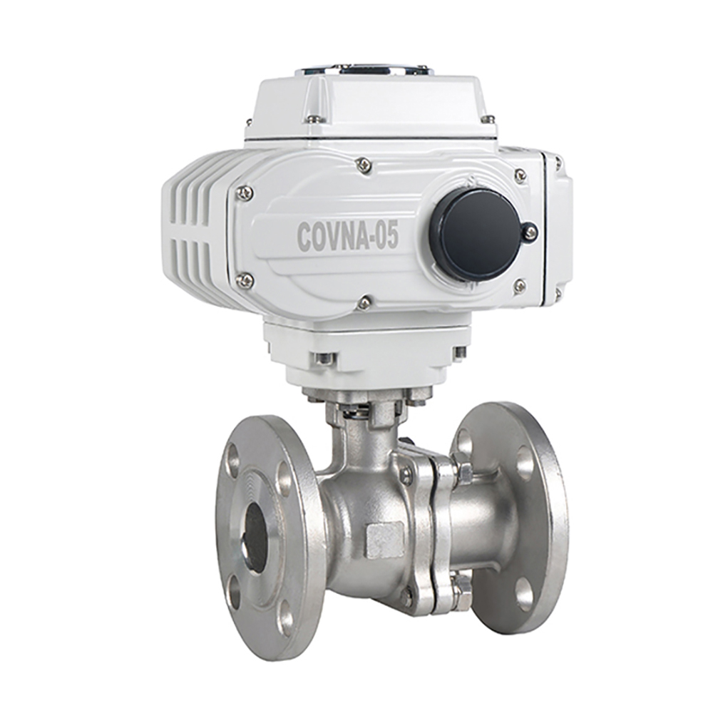 COVNA HK60-Q-2PS-F High Pressure 2 Way Flange Motorized Ball Valve