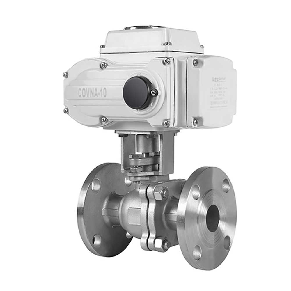 COVNA HK60-Q-2PS-F High Pressure 2 Way Flange Motorized Ball Valve