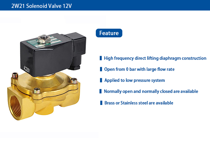 2W21 sloenoid valve 12v