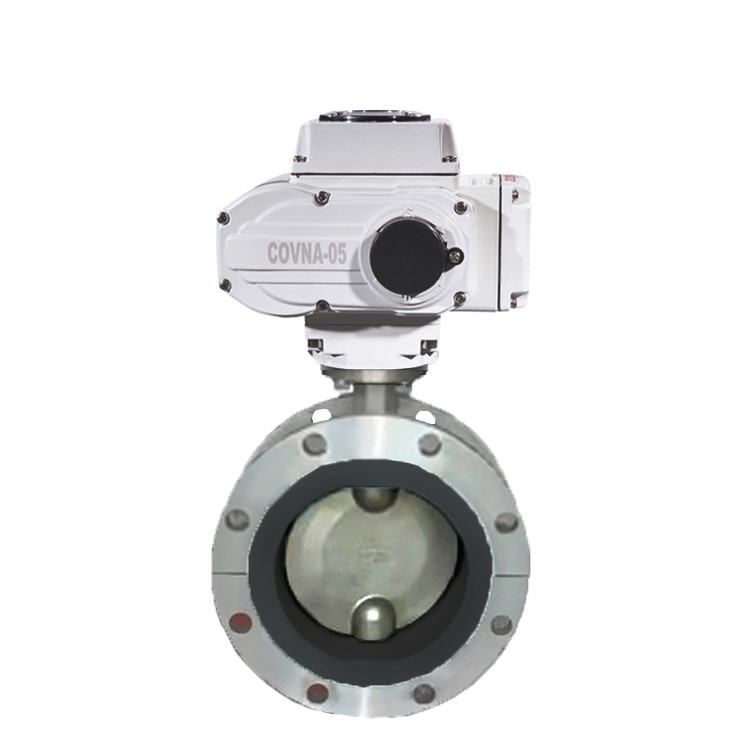 HK60-D-GF DN50 Metal Seal Electric Trieccentric Flange Butterfly Valve