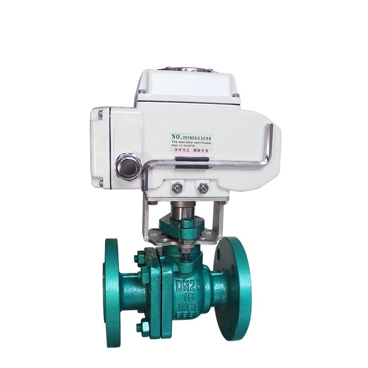 COVNA HK60-Q-F-C DN80 220V Fluorine Lining Motorized Ball Valve