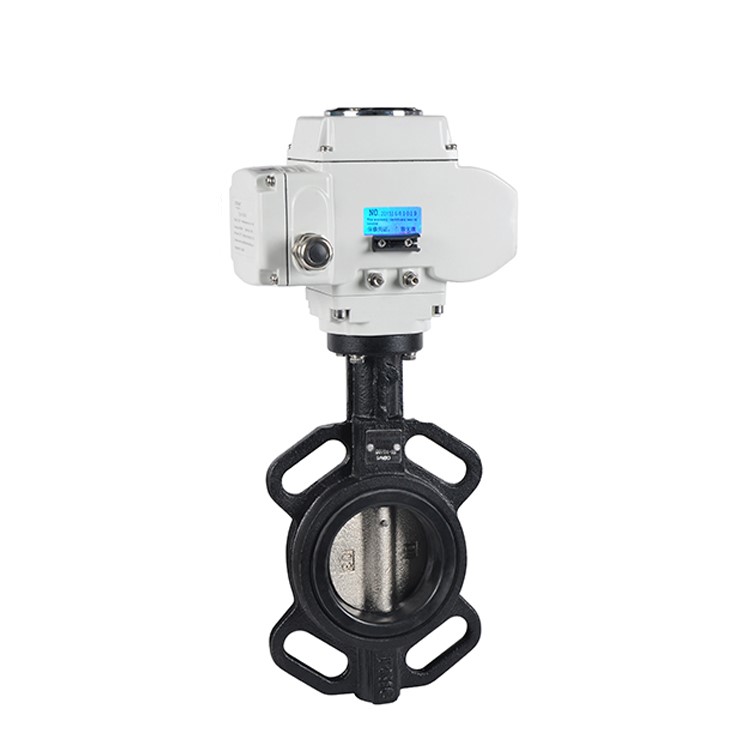 HK60-D Cast Iron Wafer Type Motorized Operated Butterfly Valve