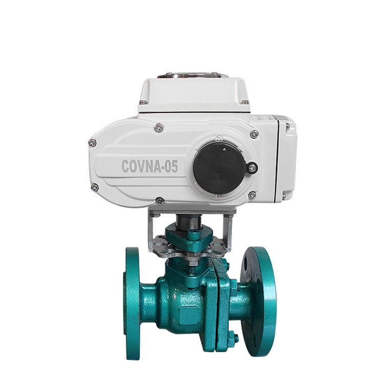 COVNA HK60-Q-F-C DN80 220V Fluorine Lining Motorized Ball Valve