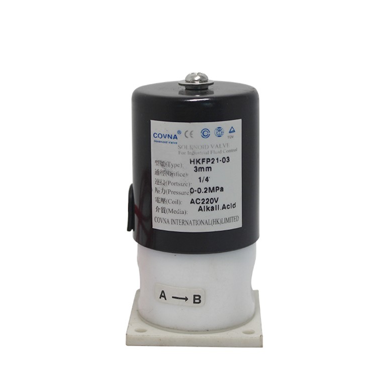 COVNA HKFP Direct Acting Anti-corrosion PTFE Solenoid Valve