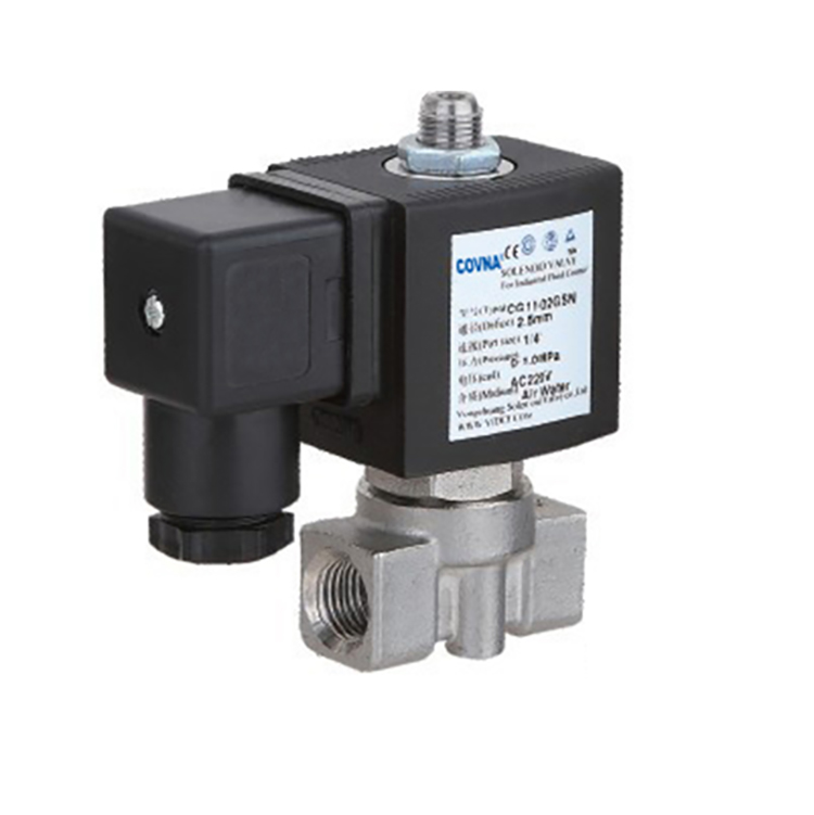 Normally Closed 2 Position 3 Way Direct Acting Brass Solenoid Valve