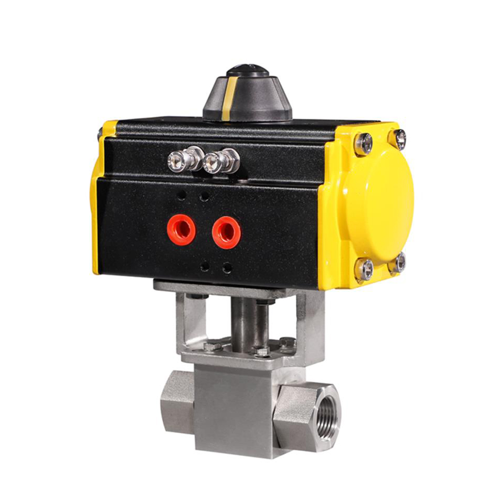 6. HK56-G Stainless Steel High Pressure Pneumatic Actuated Ball Valve