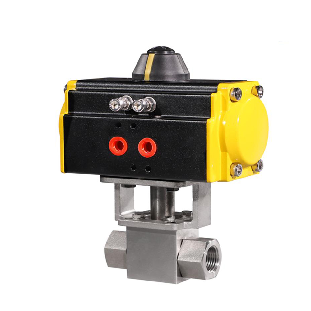 6. HK56-G Stainless Steel High Pressure Pneumatic Actuated Ball Valve