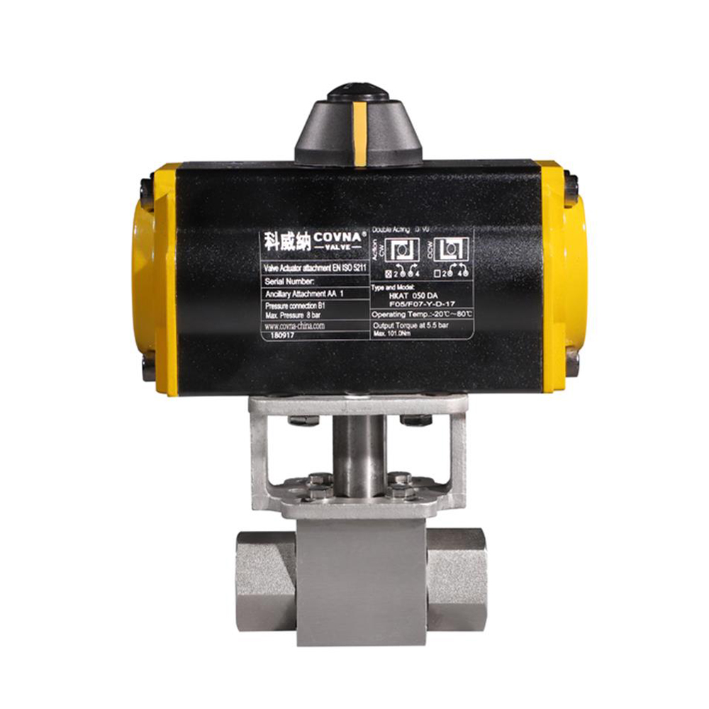 6. HK56-G Stainless Steel High Pressure Pneumatic Actuated Ball Valve