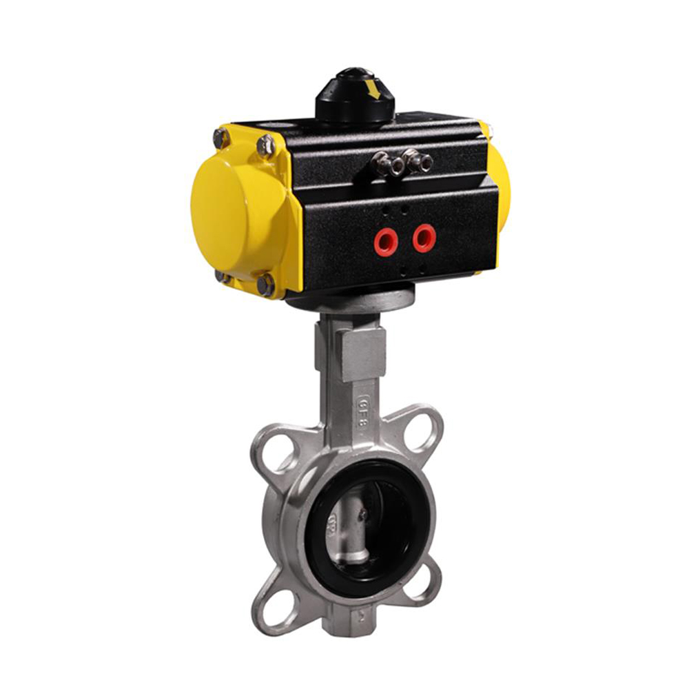 COVNA HK59-D-S Stainless Steel Pneumatic Actuated Butterfly Valve