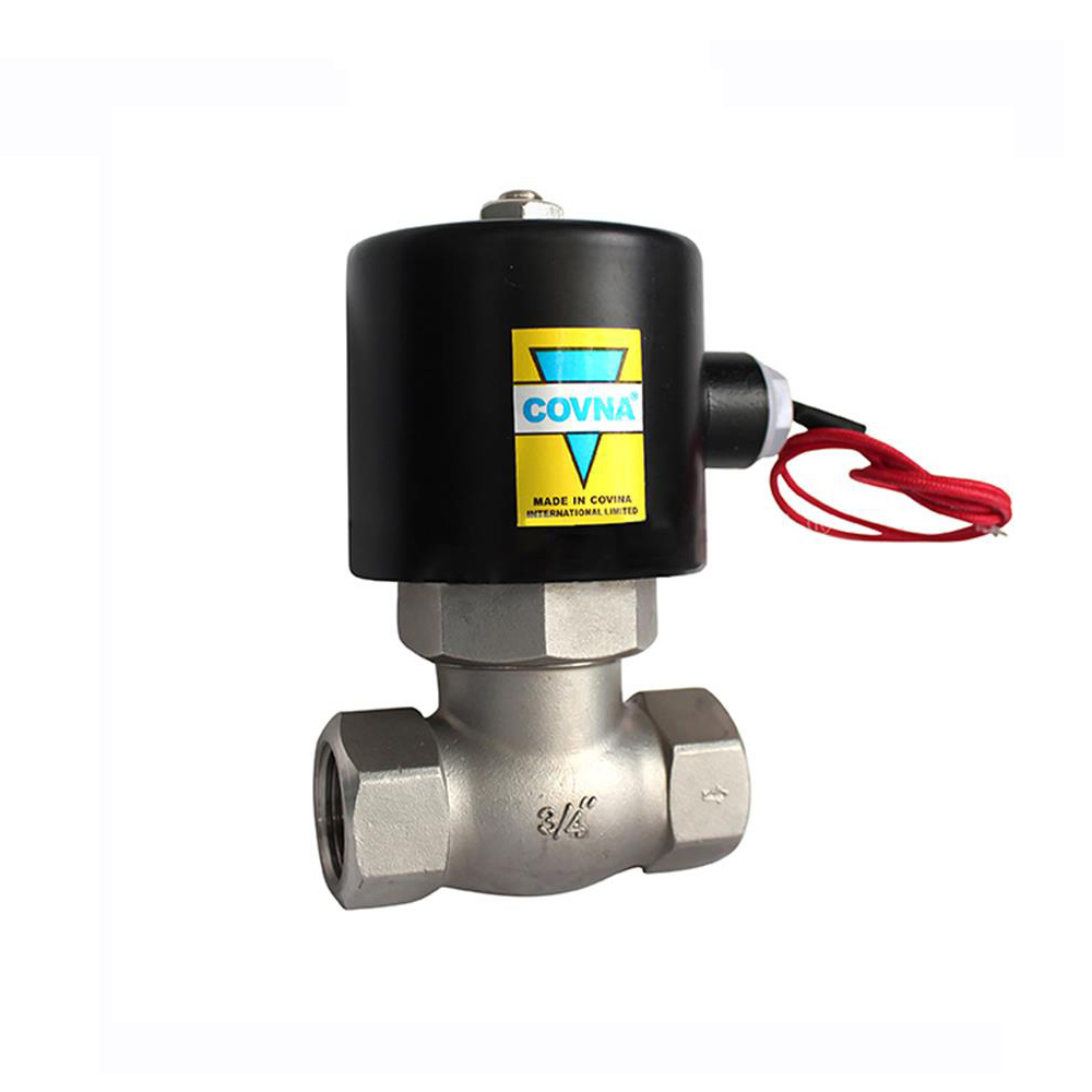 US Normally Closed Pilot Operated Piston Water Steam Solenoid Valve