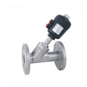 Stainless Steel Pneumatic Piston Flange Angle Seat Ball Valve