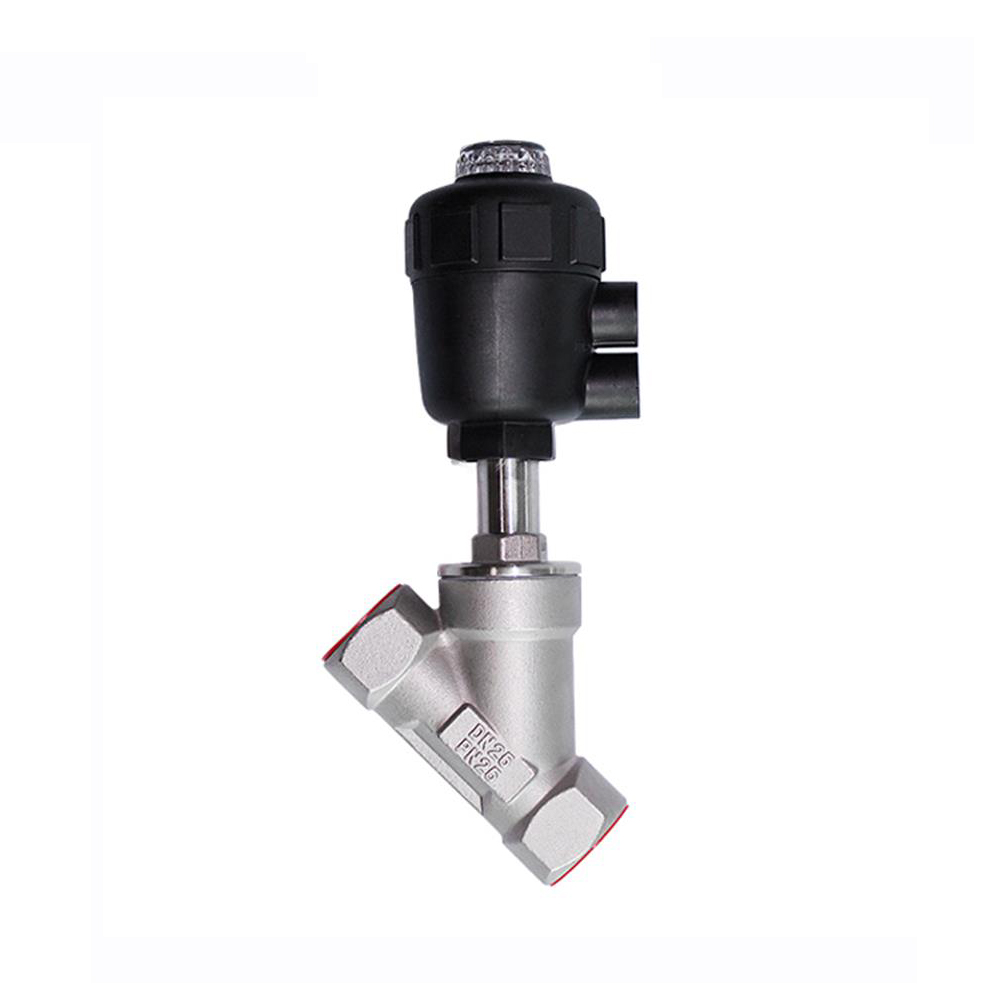 Stainless Steel NPT Thread Pneumatic Control Angle Seat Valve