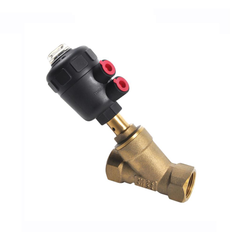 Stainless Steel NPT Thread Pneumatic Control Angle Seat Valve