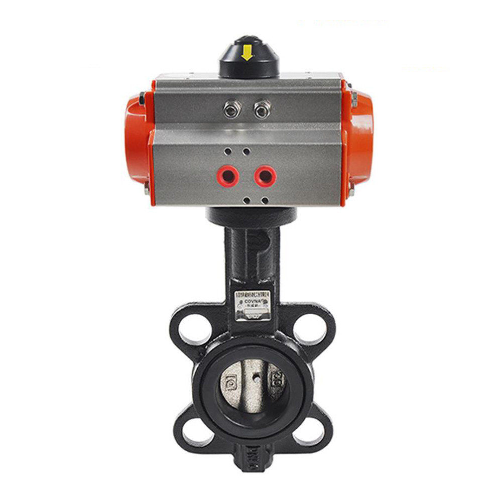 HK59-D Cast Iron Pneumatic Actuator Operated Butterfly Valve