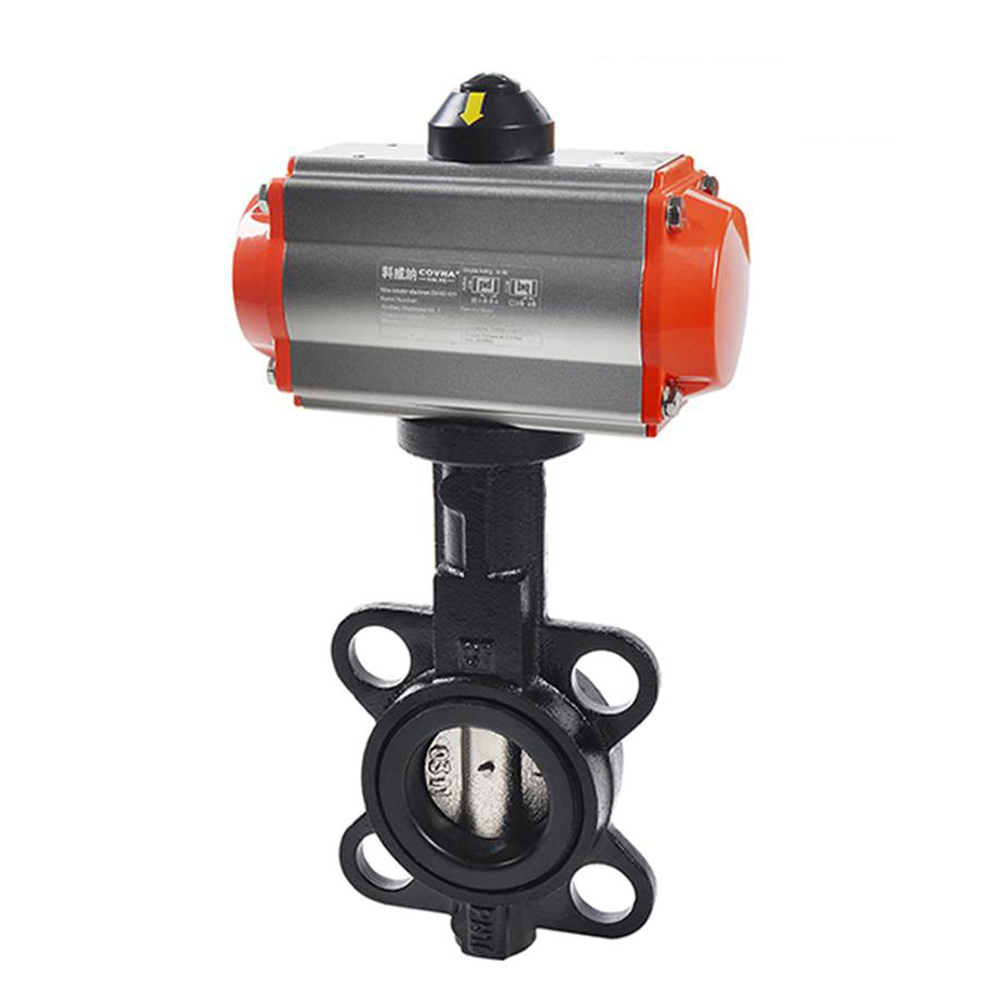 HK59-D Cast Iron Pneumatic Actuator Operated Butterfly Valve