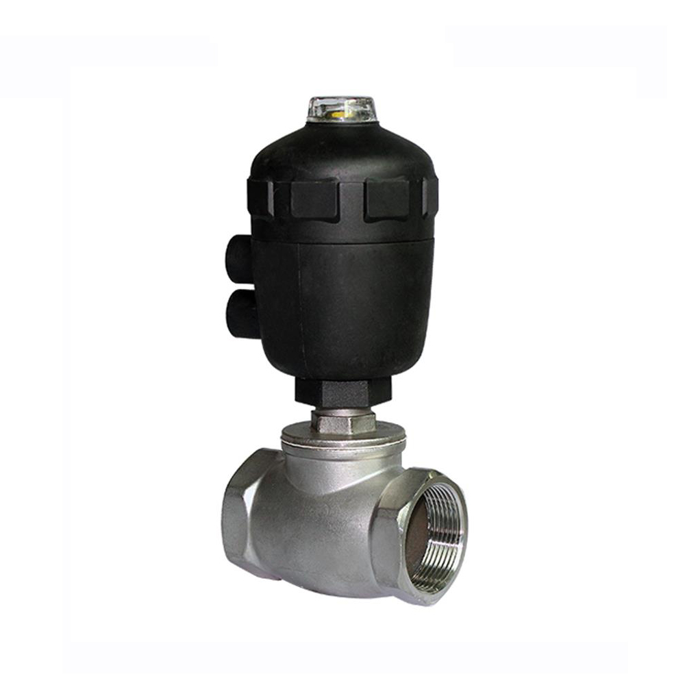 Plastic Head T Type Pneumatic Actuated Drum Piston Valve