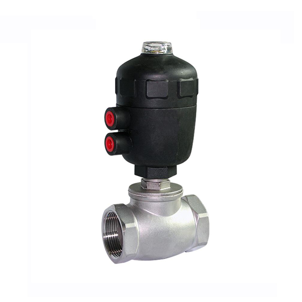 Plastic Head T Type Pneumatic Actuated Drum Piston Valve