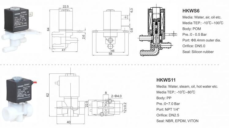 plastic solenoid valve