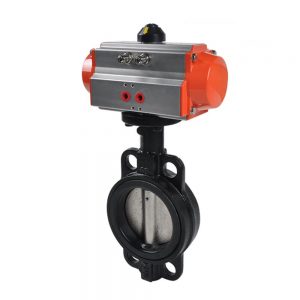 Double Offset Carbon Steel Hard Seal Pneumatic Control Butterfly Valve