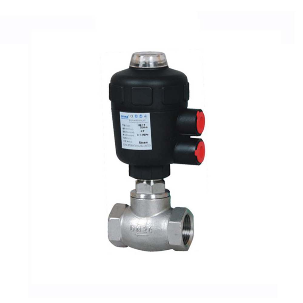 Plastic Head T Type Pneumatic Actuated Drum Piston Valve