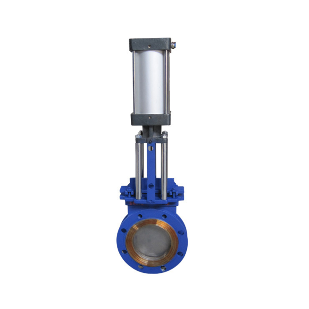 SS 316 Pneumatic Cylinder Linear Actuator Knife Edge Gate Valve