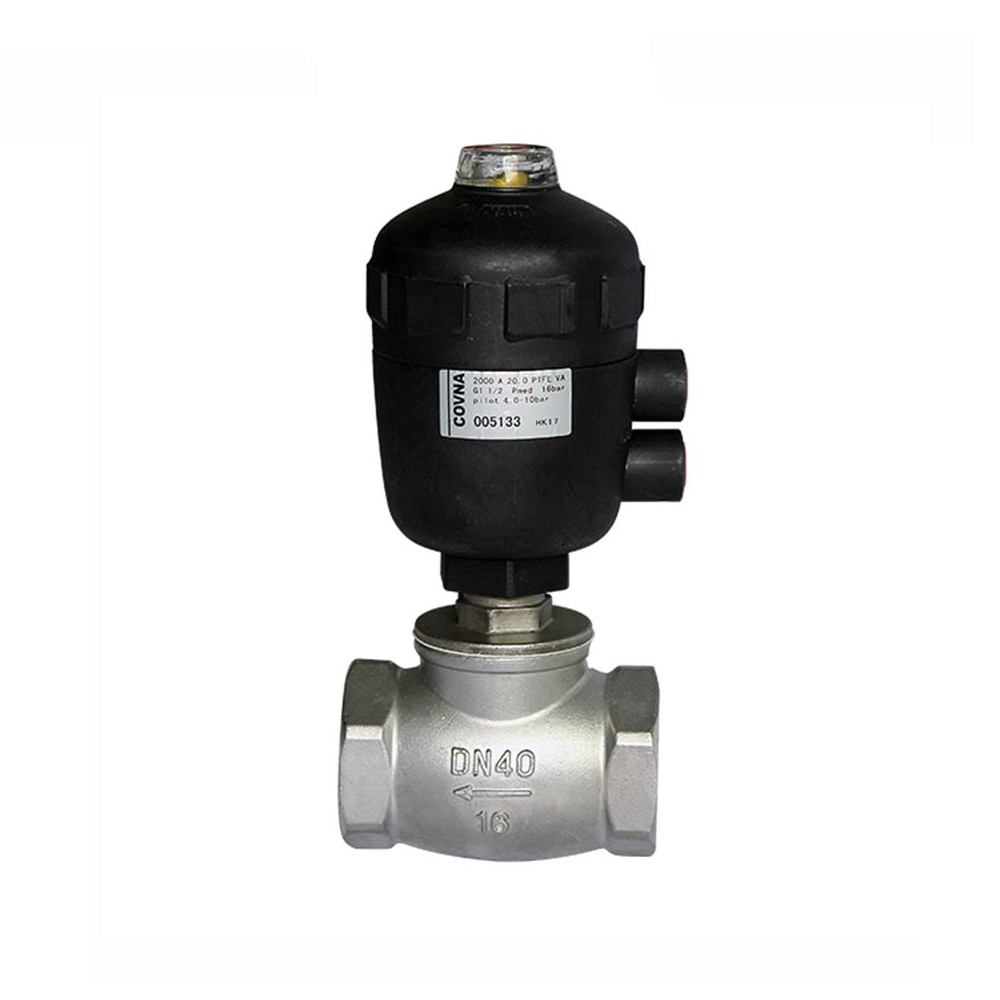 Plastic Head T Type Pneumatic Actuated Drum Piston Valve