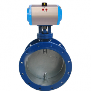 HK59-D-V Ductile Iron Wafer Flanged Pneumatic Ventilation Butterfly Valve