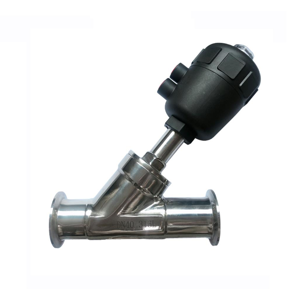 Stainless Steel Food Grade Sanitary Tri-clamp Angle Seat Valve