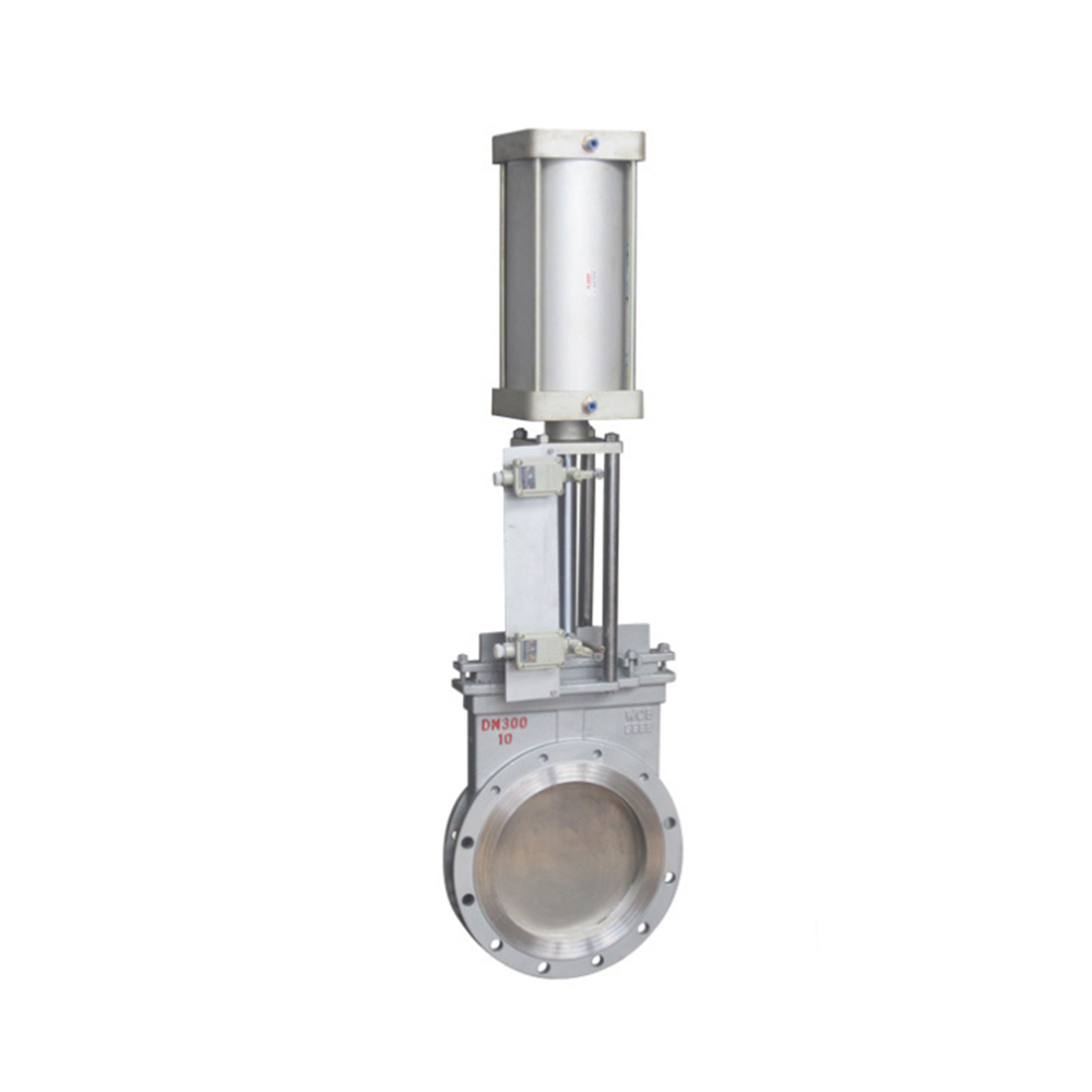 1.DIN JIS 10K ANSI Gost Cast Steel Flange Pneumatic Knife Gate Valve