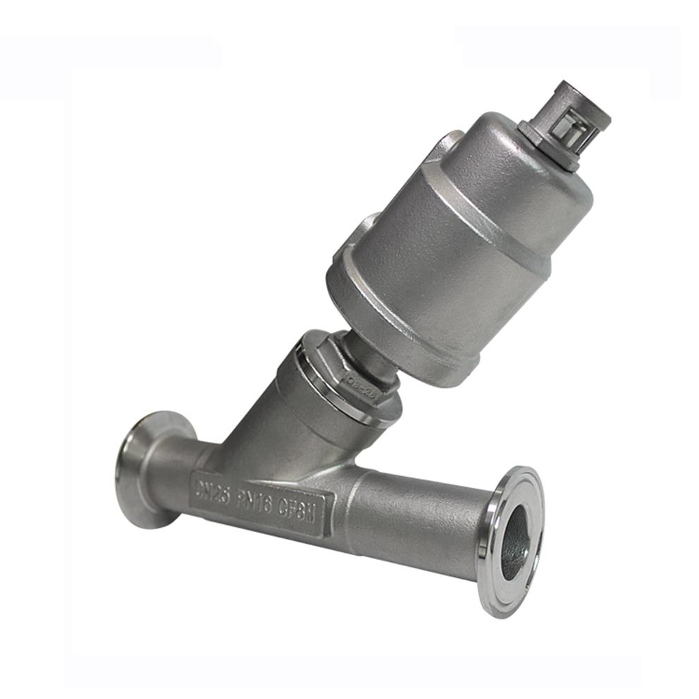 Stainless Steel Food Grade Sanitary Tri-clamp Angle Seat Valve