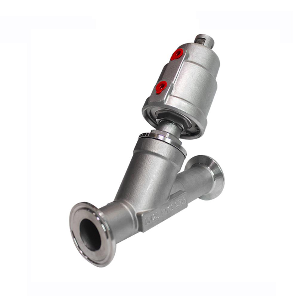 Stainless Steel Food Grade Sanitary Tri-clamp Angle Seat Valve