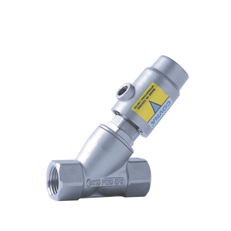 COVNA NPT Thread Y Type Stainless Steel Pneumatic Piston Valve