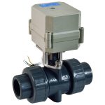 COVNA HK62-PY 2 Way UPVC Electrically Actuated Ball Valve